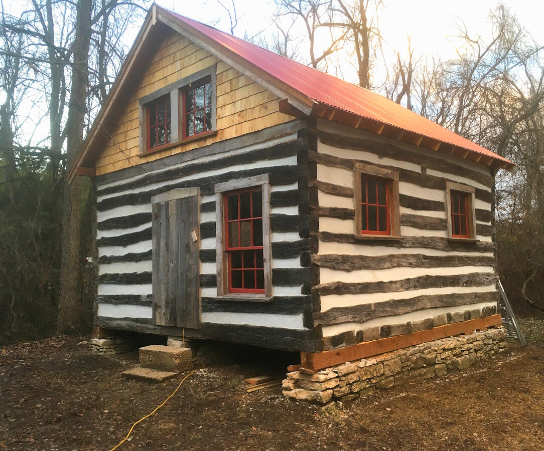 Just needs a porch and a door!