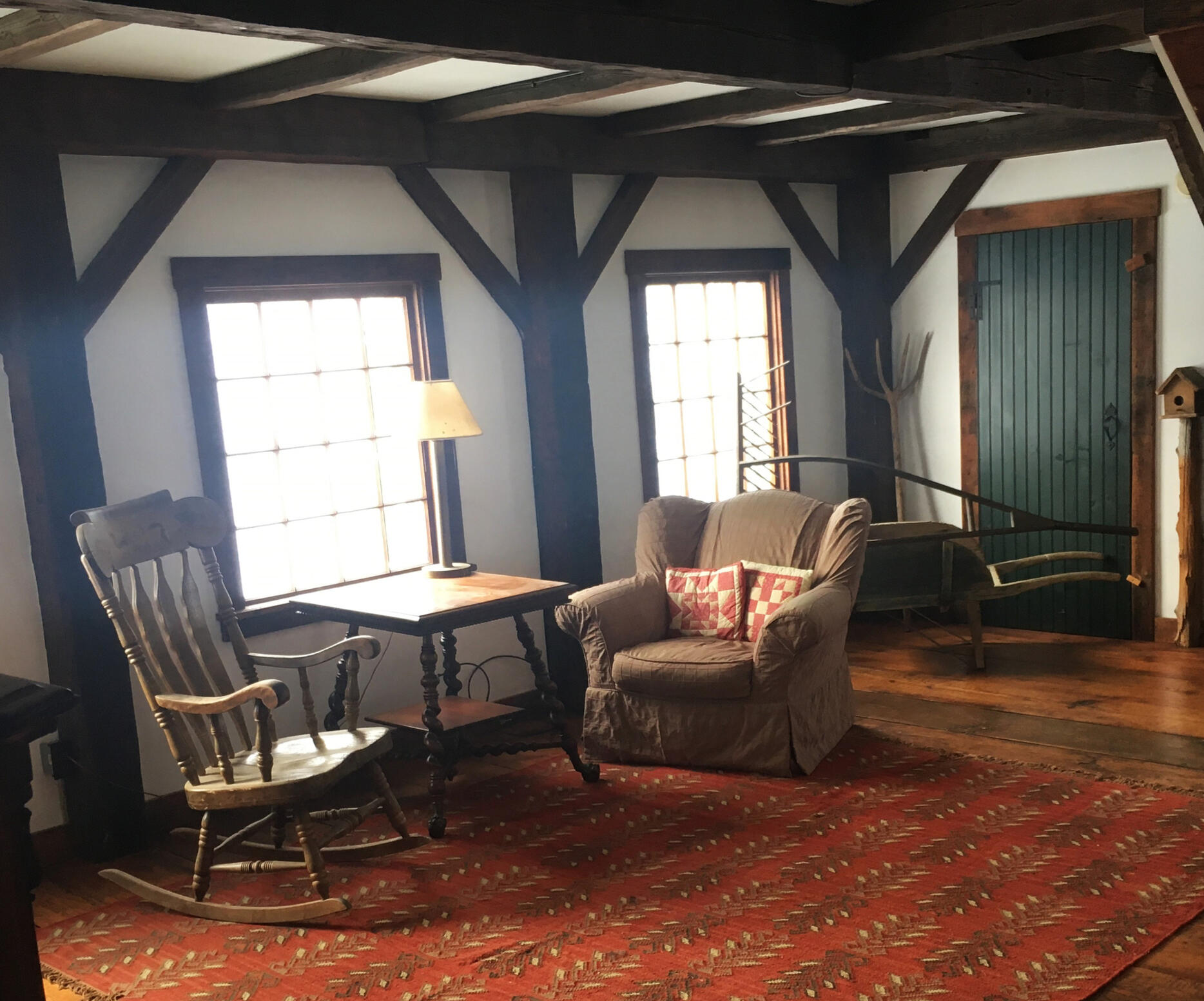 Recycled windows, beams and floors!